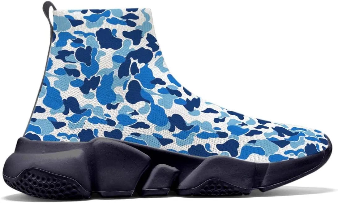 Womens Camo Graffiti Shoes 3D Painted Custom Tennis Shoes Non Slip Athletic Workout Gym Sneakers