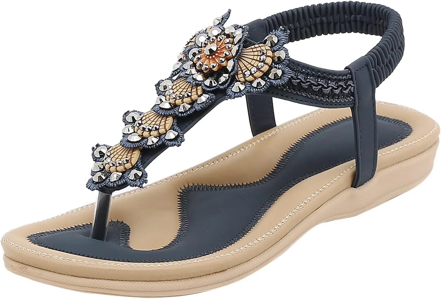 Womens Flip Flops Orthopedic Dress Shoes for Women Boots Walking Sandals Women Sandals Beach Shoes Women Wedge Heels