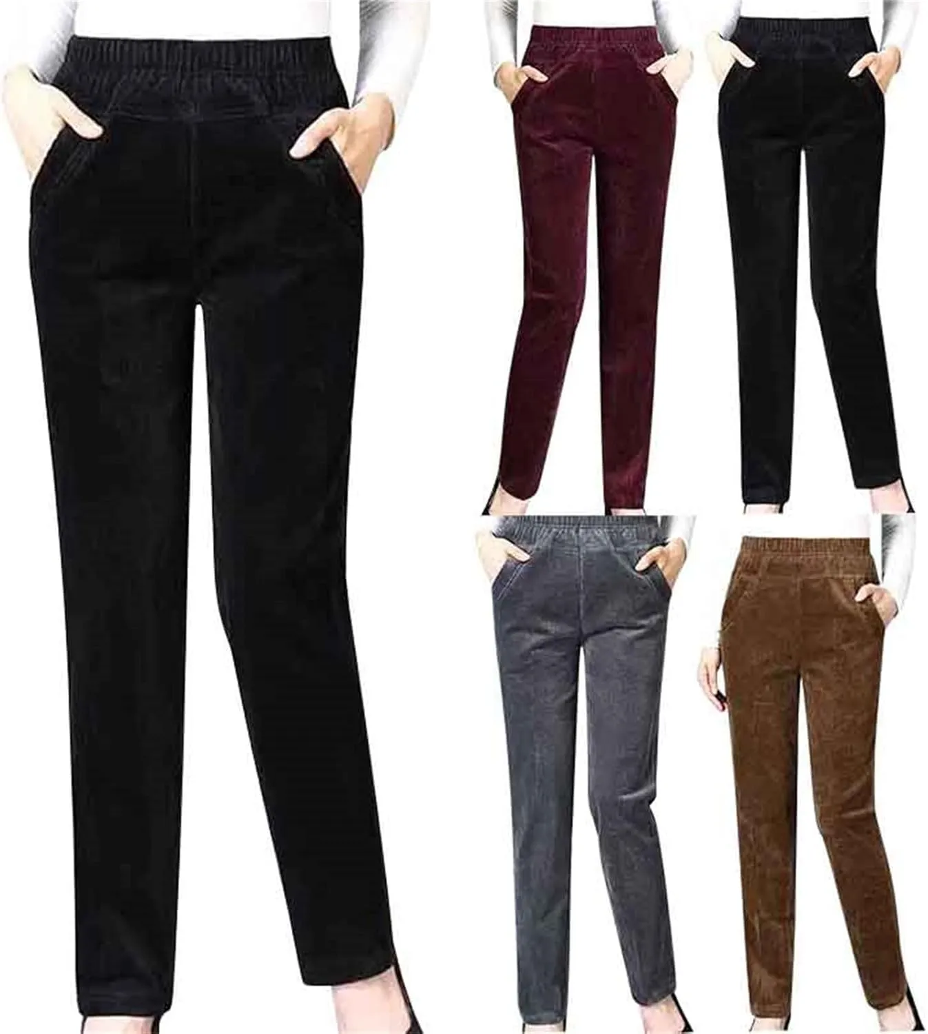 Womens Jogger Sweatpants Baggy High Waisted Athletic Jogger Solid Leisure Wide Leg Sport Pants Trendy Lounge Trouser