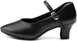 Women's Latin Dance Shoes Closed Toe Salsa Tango Bachata Wedding Ballroom Dancing Shoes,Model FT100