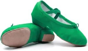 Women's Latin Dance Shoes Kids Canvas Ballroom Character Dance Teaching Shoes