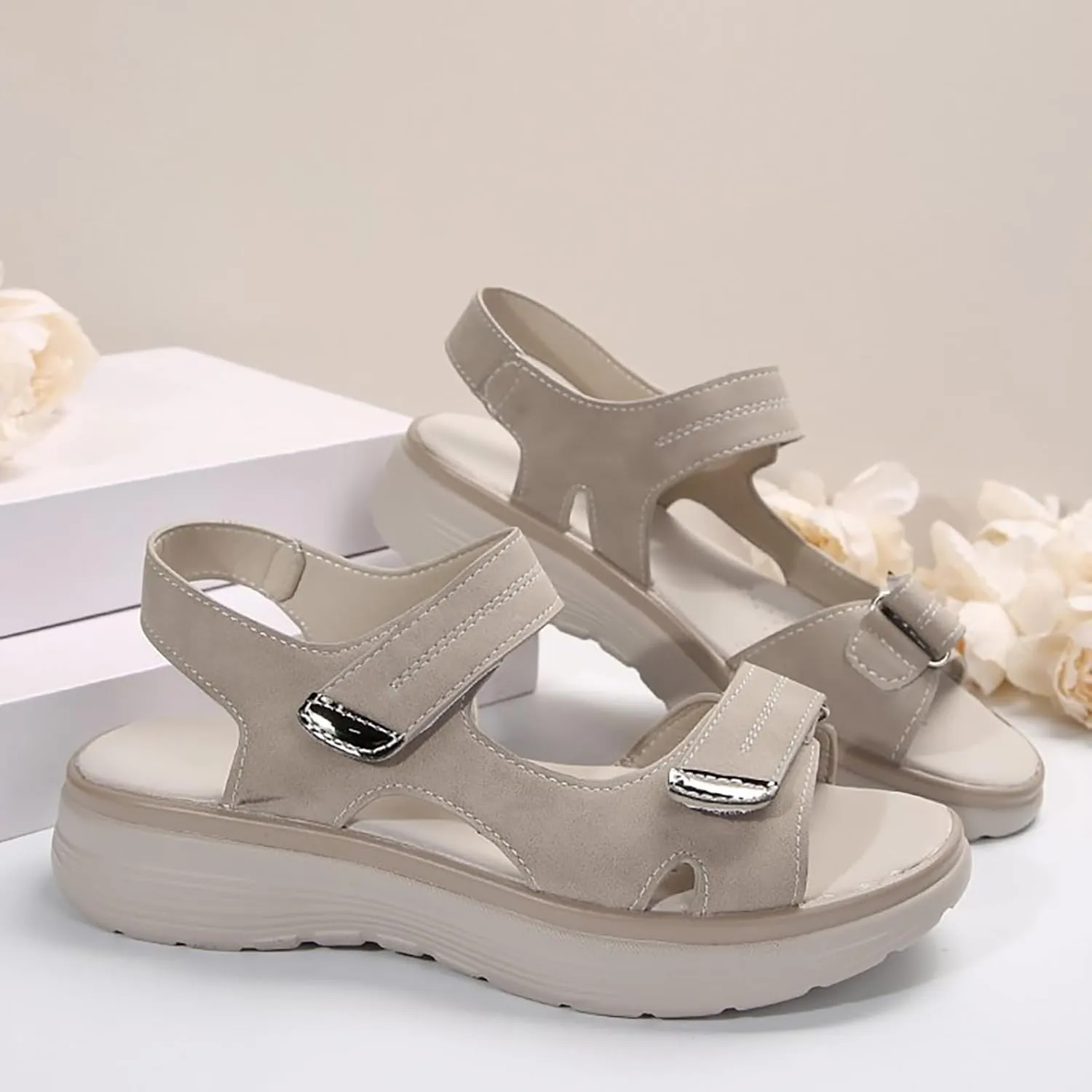 Women's Orthopedic Sport Sandals Shoes with Soft Cushion Foam 2025 Comfortable Walking Wedges Arch Support Wide Fit Dress Orthotic Recovery Athletic Travel Shoes Women Sandals with Back Strap